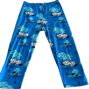 Tropical print leggings